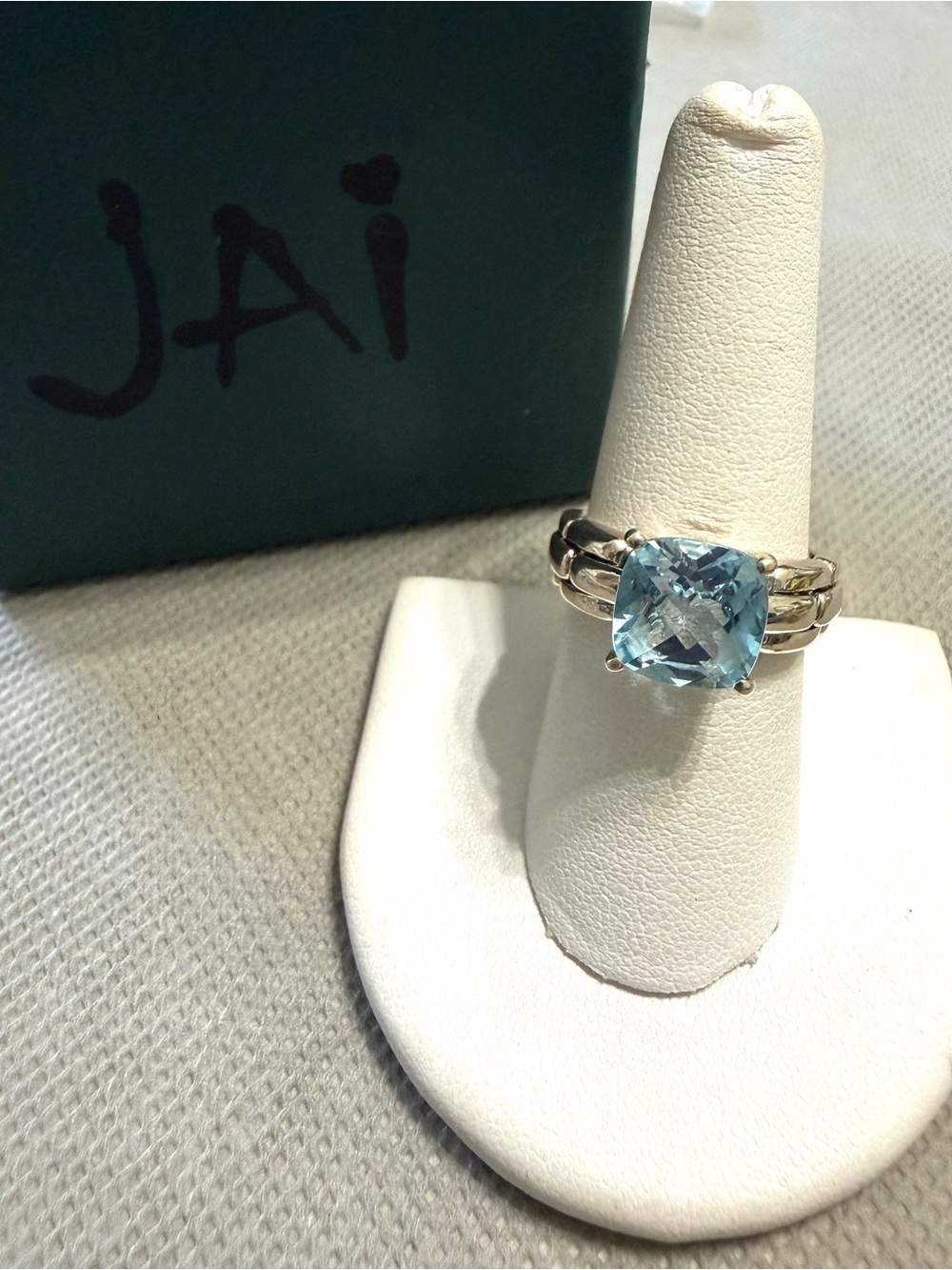 Jai by John Hardy Sterling Silver Blue Topaz Ring